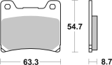 Fékbetét Brembo 07YA11SP (SP=szinter hátsó)