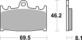 Fékbetét Brembo 07KA13SA (SA=szinter első)