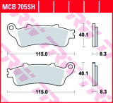Fékbetét TRW Lucas MCB705SH (SH=szinter hátsó) (HASONLÓ FÉKBETÉTEKET LÁSD A KÉP ALATT)