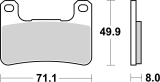 Fékbetét Brembo 07SU27SA