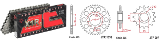 Láncszett JTF297.15, JTR1332.40, JTC525X1R3/108RL, JT lánccal 100LE-ig!